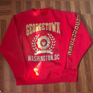 Georgetown Washington D.C. Vintage College Crewneck Track & Field 1976 Men’s XL